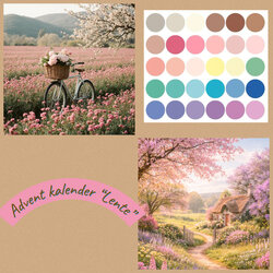 Koperdraadje advent kalender "Lente" 