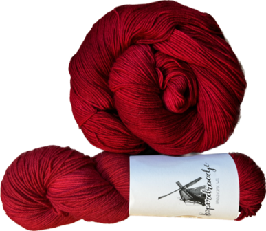 Koperdraadje merino sok kleur "brandweer"