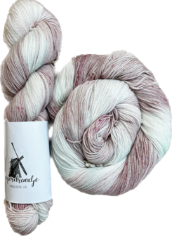 Koperdraadje merino sok "Poeder"