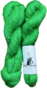 Koperdraadje kid mohair "Knalgroen"