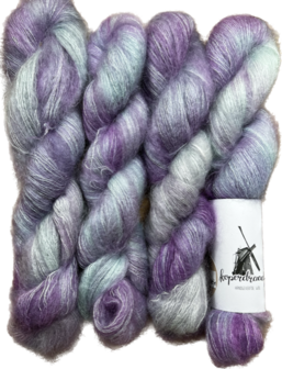 koperdraadje kid mohair "Roze met een vleugje lila"