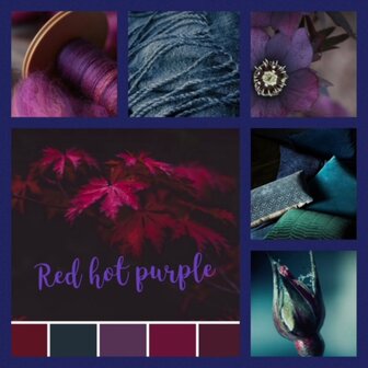 Koperdraadje Adventkalender "Red hot en Purple"