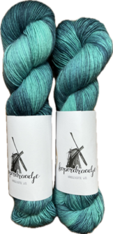 Koperdraadje merino single Turkoois