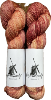 Koperdraadje merino single pioenroos