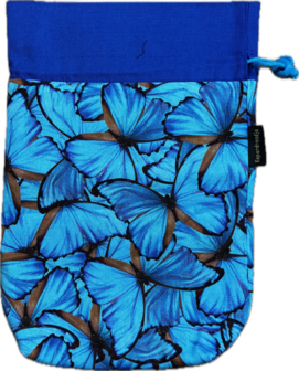 Koperdraadje projecttas blauwe vlinders