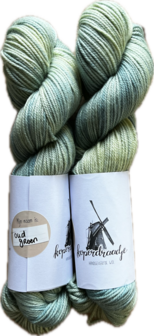 Koperdraadje merino sok DK &quot;oud groen&quot;