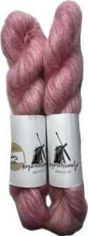 Koperdraadje kid mohair Baby roze