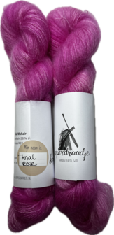 Koperdraadje kid mohair Knal roze
