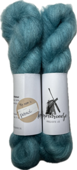 Koperdraadje kid mohair licht petrol