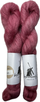 Koperdraadje kid mohair Roos
