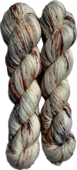 Koperdraadje merino sok &quot;Tijgerlelie&quot;