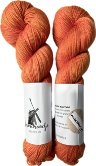 Koperdraadje merino sok HT kleur &quot;Mandarijn&quot;