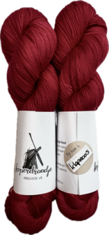 Koperdraadje merino sok HT kleur &quot;Klaproos&quot;