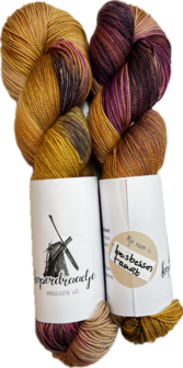 Koperdraadje merino sok HT kleur &quot;Bosbessentaart&quot;