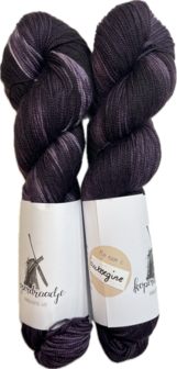 Koperdraadje merino sok HT kleur &quot;Aubergine&quot;