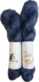 Kid mohair hand geverfd kleur &quot;Jeans&quot;