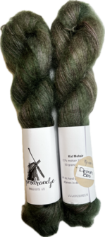 Kid mohair hand geverfd kleur &quot;Dennenbos&quot;