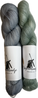 Makkie wol pakket Merino sok/kid mohair, inclusief patroon (NL)