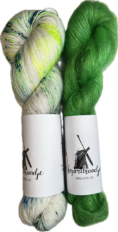 Makkie wol pakket Merino sok/kid mohair, inclusief patroon (NL)