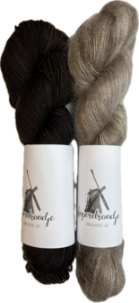 Makkie wol pakket Merino sok/kid mohair, inclusief patroon (NL)