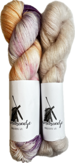 Makkie wol pakket Merino sok/kid mohair, inclusief patroon (NL)