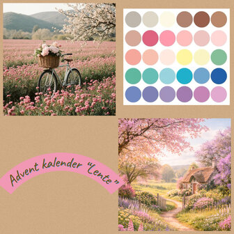 Koperdraadje advent kalender "Lente" 