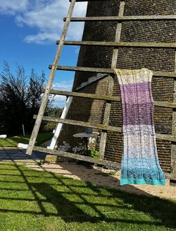 Advent brei patroon "Wiekenhart shawl"  