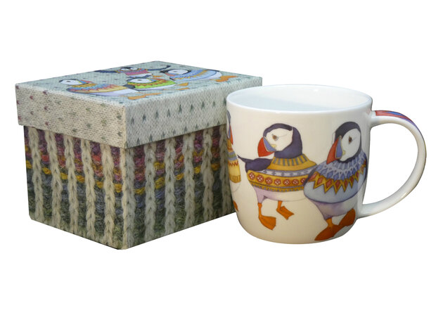 Emma Ball mok porselein Puffin