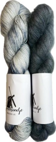 Makkie wol pakket Merino sok/kid mohair, inclusief patroon (NL)