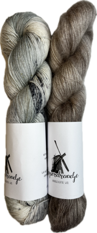 Makkie wol pakket Merino sok/kid mohair, inclusief patroon (NL)