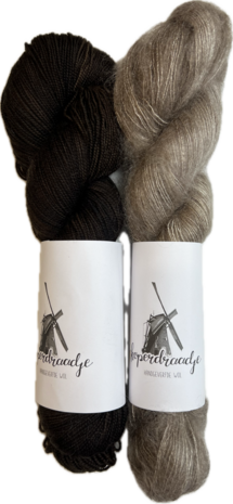 Makkie wol pakket Merino sok/kid mohair, inclusief patroon (NL)