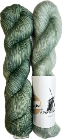 Makkie wol pakket Merino sok/kid mohair, inclusief patroon (NL)