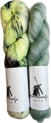 Makkie wol pakket Merino sok/kid mohair, inclusief patroon (NL)