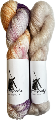 Makkie wol pakket Merino sok/kid mohair, inclusief patroon (NL)