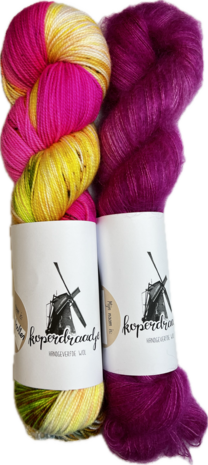 Makkie wol pakket Merino sok/kid mohair, inclusief patroon (NL)