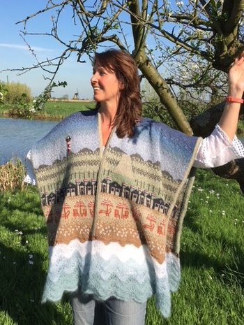 Strand shawl binnenkort te koop als patroon