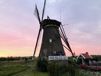 Prachtige avondlucht, Ankersummer shirt, Floatshawl, dagje zitten