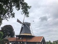 Mooie wol, verlichte molens, een andere mooie molen