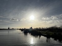 Tijd te kort om te breien aan al mijn advent projecten, thuis bij de molen