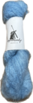 Kid mohair DK Fluff hand geverfd kleur nr 91 baby blauw