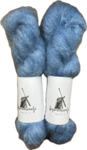 Kid mohair DK Fluff hand geverfd kleur nr 104 jeansblauw