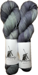 Koperdraadje merino sok High Twist kleur "Onweer"