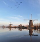 Koperdraadje merino sokkenverrassing "Molens bij dag" 