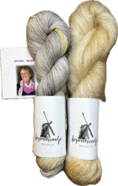 Makkie wol pakket Merino sok/kid mohair, inclusief patroon (NL)