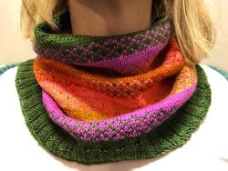 Wol pakket Diamant col in diverse kleuren, inclusief patroon