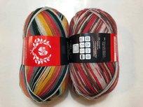 Kerstsokkenwol Lana grossa meilenweit nr 6770 en nr 6767 Kerstsokkenwol Lana grossa meilenweit nr 6770 en nr 6767
