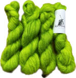 Kid mohair hand geverfd kleur "Fluor groen" Kid mohair hand geverfd kleur "Fluor groen"