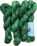 Kid mohair hand geverfd kleur "mosgroen" Kid mohair hand geverfd kleur "mosgroen"