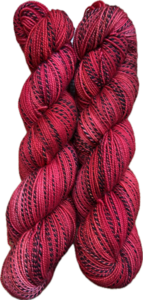 Koperdraadje zebra sok kleur "Rood"